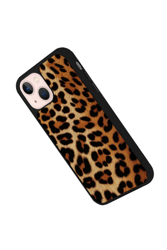 iPhone 15 Plus Uyumlu Leopar Tasarımlı Glossy Premium Kılıf