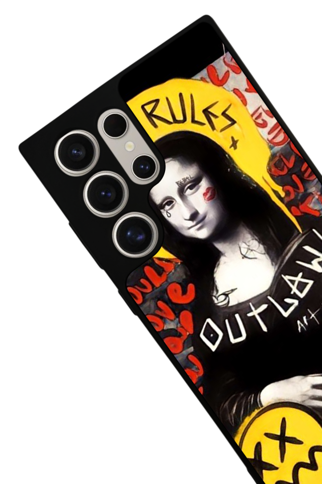 Samsung Galaxy S24 Ultra Uyumlu Monalisa Tasarımlı Glossy Premium Kılıf