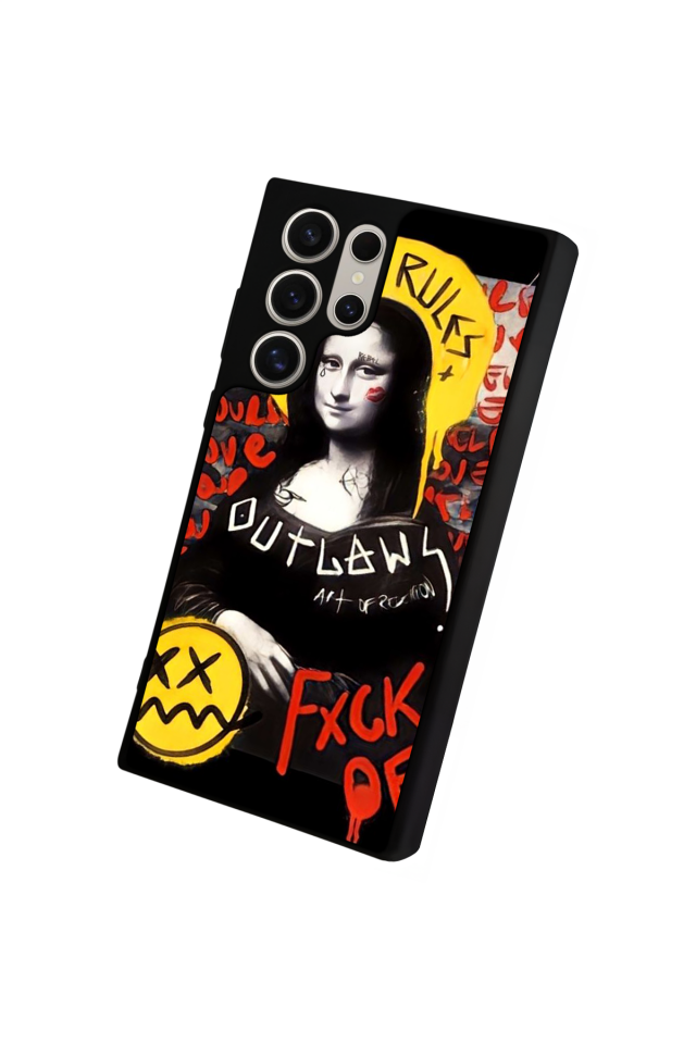 Samsung Galaxy S24 Ultra Uyumlu Monalisa Tasarımlı Glossy Premium Kılıf