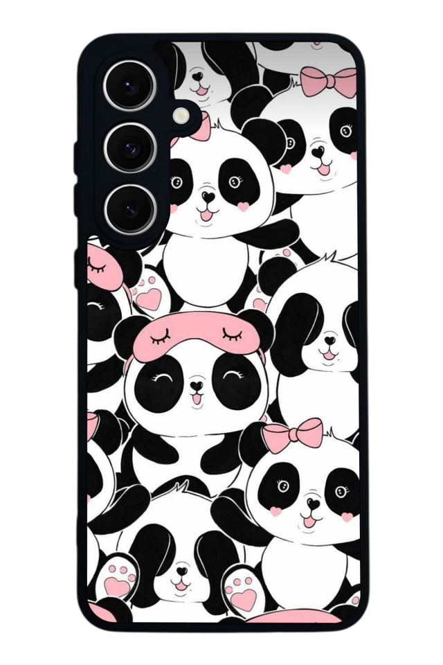 Samsung Galaxy A16 Uyumlu Panda Tasarımlı Glossy Premium Kılıf
