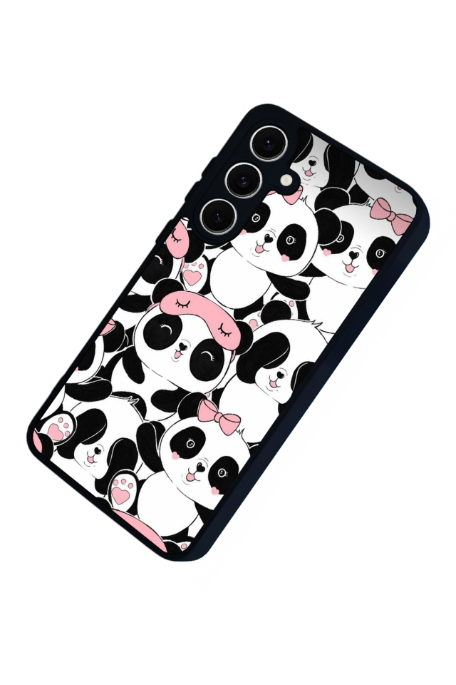 Samsung Galaxy A16 Uyumlu Panda Tasarımlı Glossy Premium Kılıf