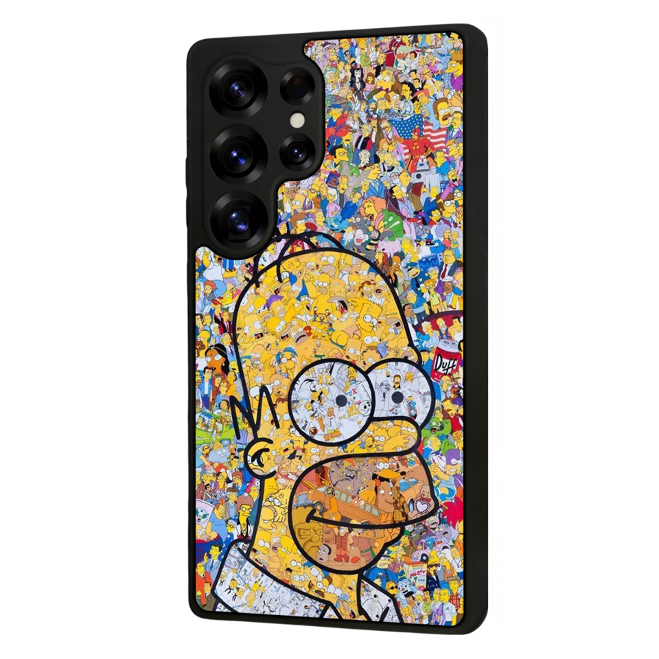 Samsung Galaxy S25 Ultra Uyumlu The Simpsons Tasarımlı Glossy Premium Kılıf