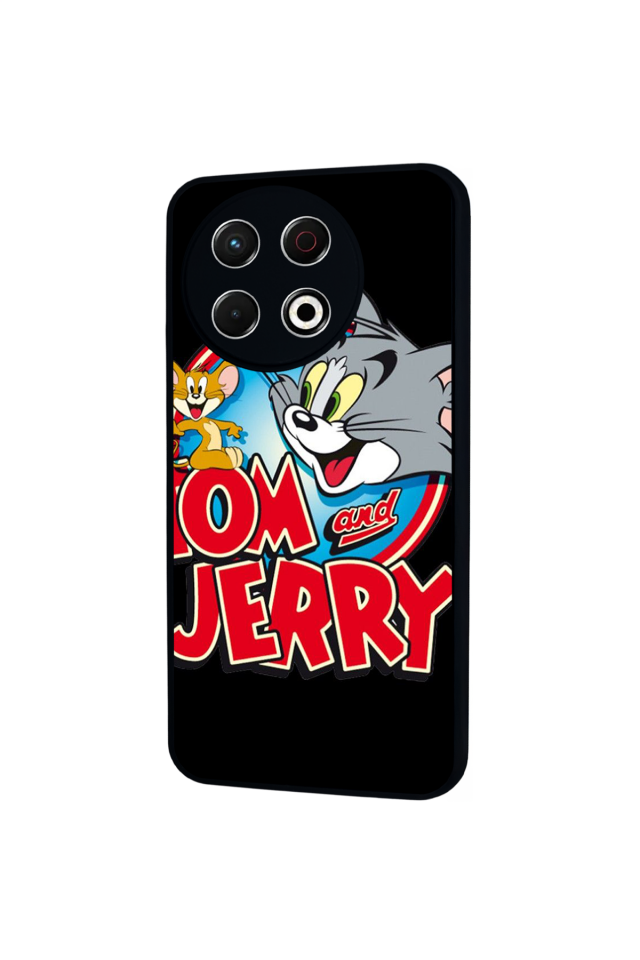 Tecno Spark 30 Pro Uyumlu Tom And Jerry Tasarımlı Glossy Premium Kılıf