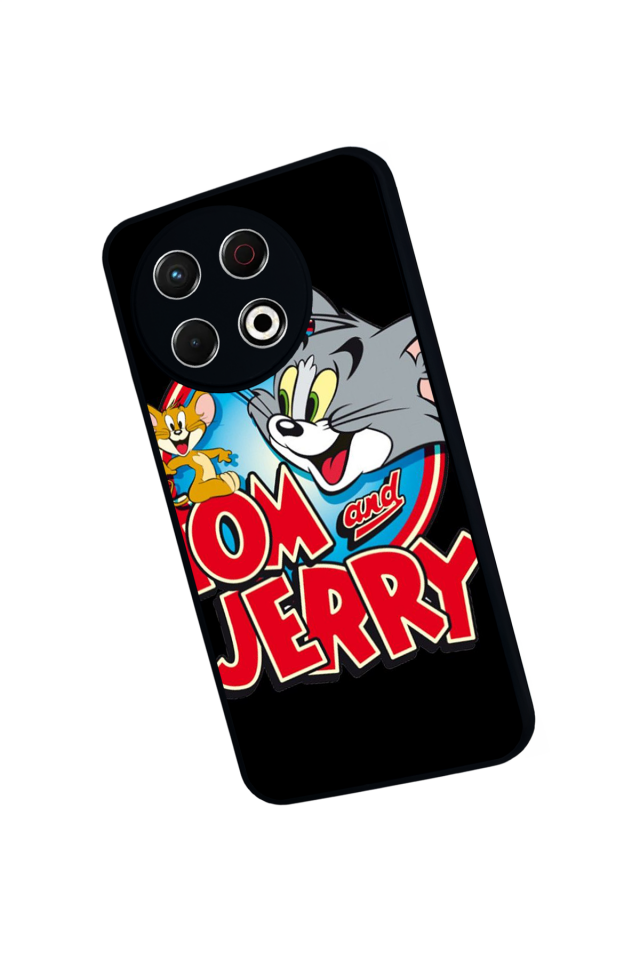 Tecno Spark 30 Pro Uyumlu Tom And Jerry Tasarımlı Glossy Premium Kılıf