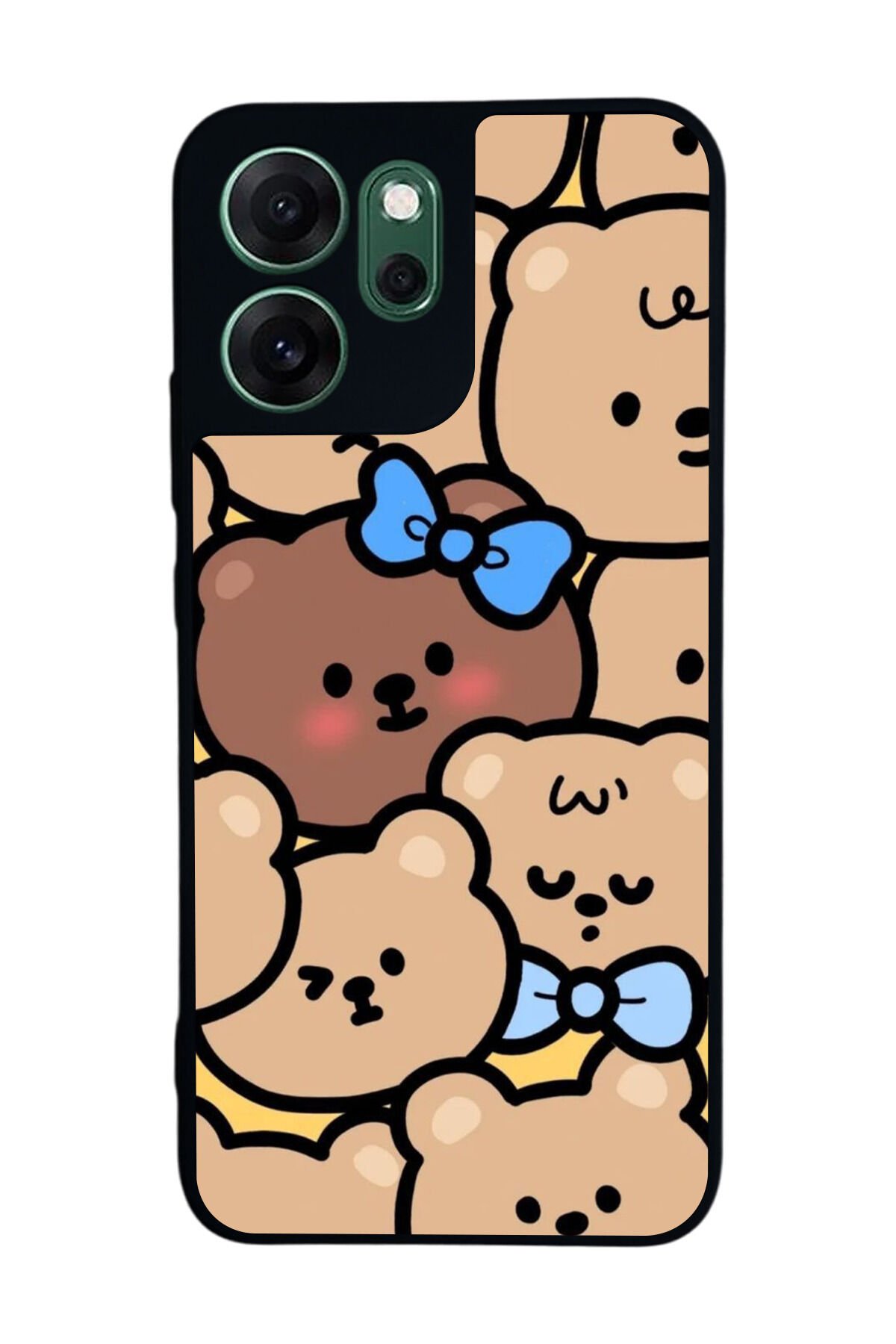 Oppo Reno 14F Uyumlu Ayı Tasarımlı Glossy Premium Kılıf