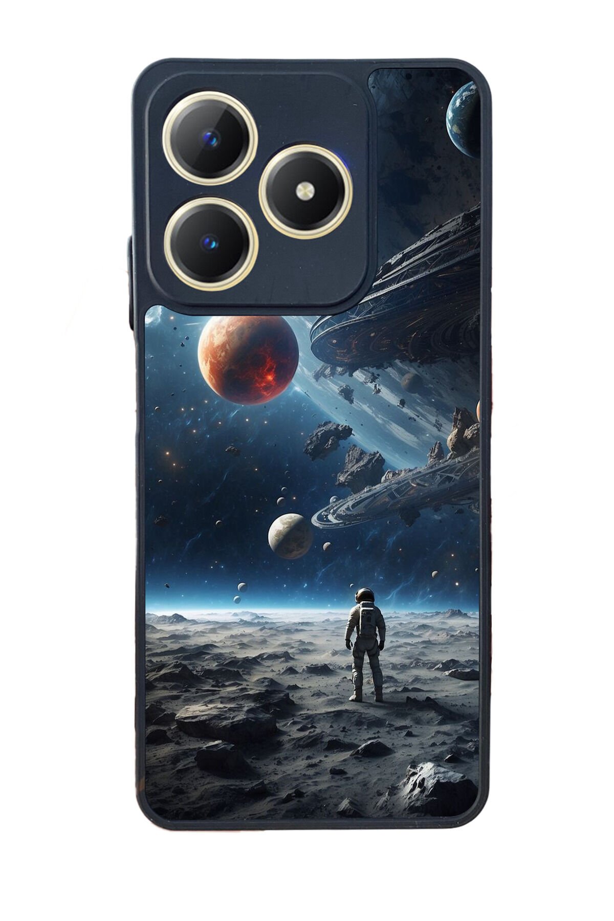 Realme C63 Mat Uyumlu Siyah Kılıf – Yumuşak Silikon, Koruyucu, Şok Emici Kapak