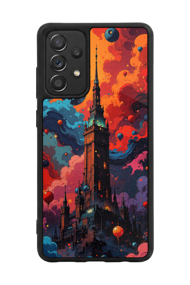 Samsung Galaxy A72 Uyumlu Abstract Tasarımlı Glossy Premium Kılıf