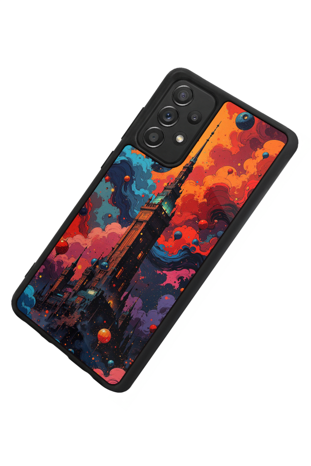 Samsung Galaxy A72 Uyumlu Abstract Tasarımlı Glossy Premium Kılıf