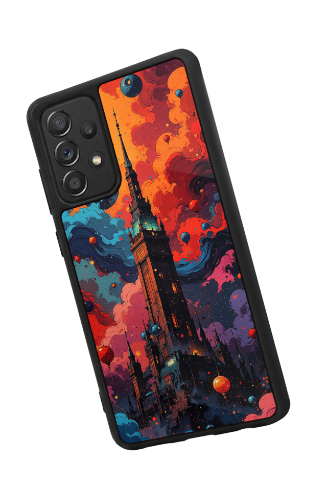 Samsung Galaxy A72 Uyumlu Abstract Tasarımlı Glossy Premium Kılıf