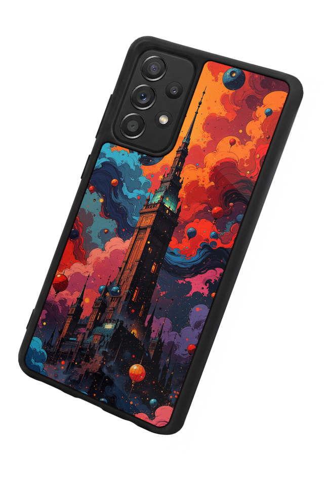 Samsung Galaxy A72 Uyumlu Abstract Tasarımlı Glossy Premium Kılıf