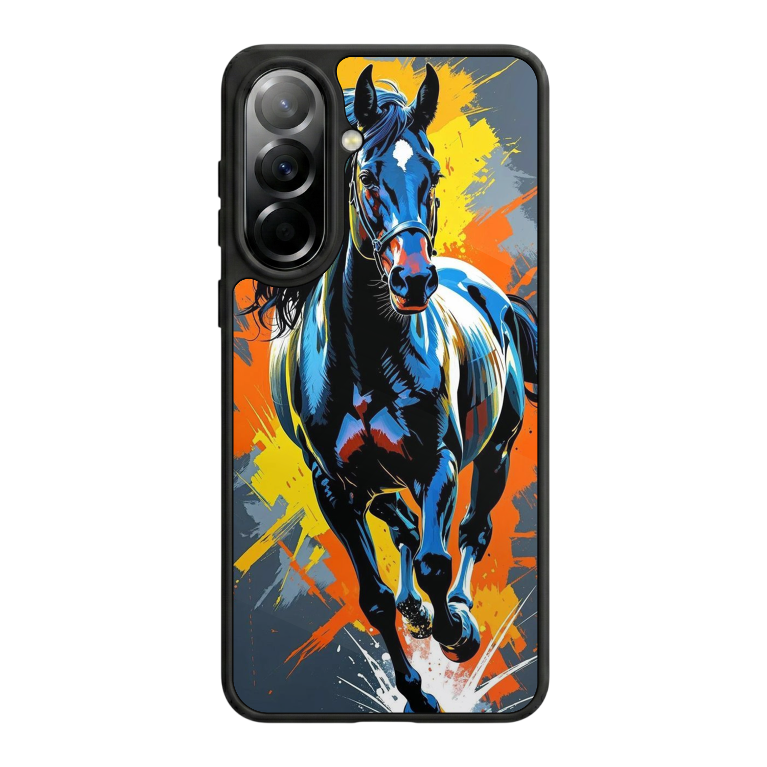 Samsung Galaxy A57 Uyumlu At Horse Tasarımlı Glossy Premium Kılıf
