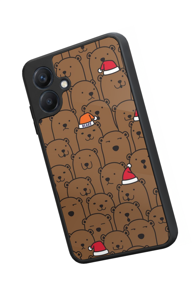 Samsung Galaxy A07 Uyumlu Ayı Tasarımlı Glossy Premium Kılıf