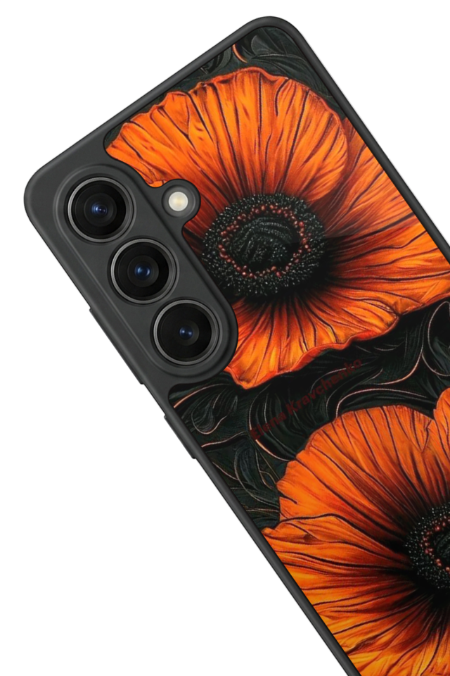 Samsung Galaxy S26 Uyumlu Botanik Tasarımlı Glossy Premium Kılıf