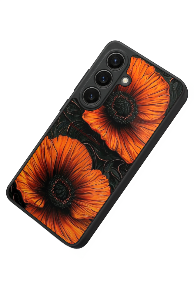 Samsung Galaxy S26 Uyumlu Botanik Tasarımlı Glossy Premium Kılıf