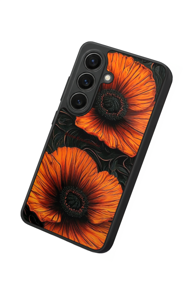 Samsung Galaxy S26 Uyumlu Botanik Tasarımlı Glossy Premium Kılıf