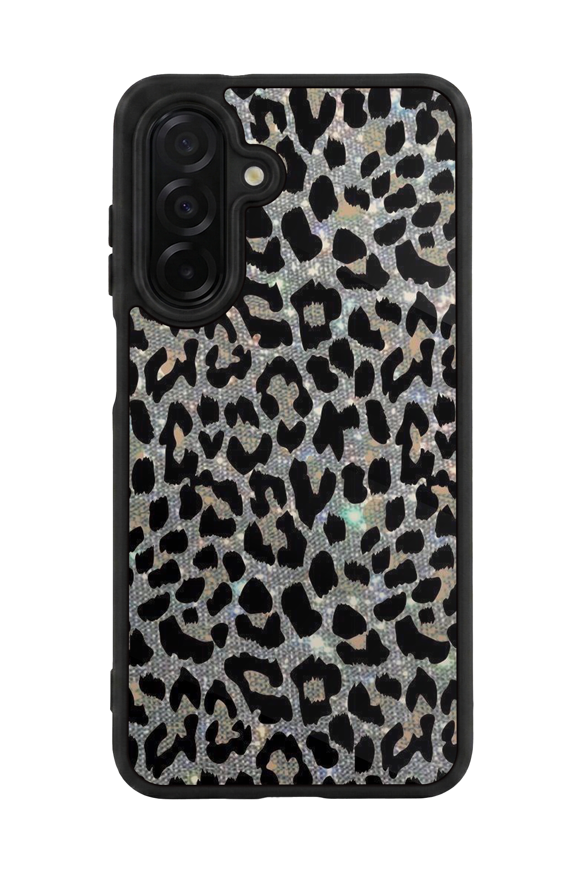 Samsung Galaxy A56 Uyumlu Hologram Leopar Tasarımlı Glossy Premium Kılıf