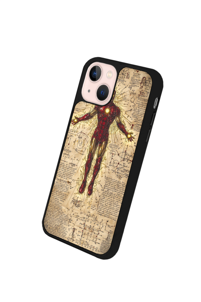 iPhone 14 Plus Uyumlu Iron Man ( Demir Adam ) Tasarımlı Glossy Premium Kılıf