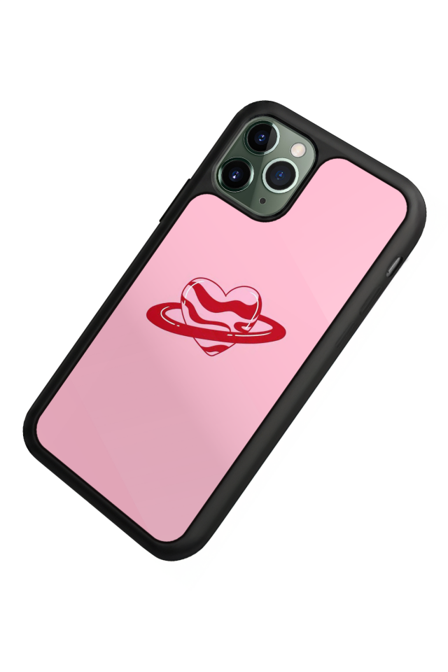 iPhone 11 Pro Max Uyumlu Kalp Love Tasarımlı Glossy Premium Kılıf