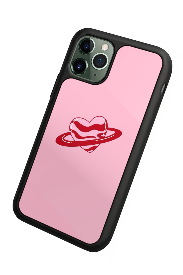 iPhone 11 Pro Max Uyumlu Kalp Love Tasarımlı Glossy Premium Kılıf