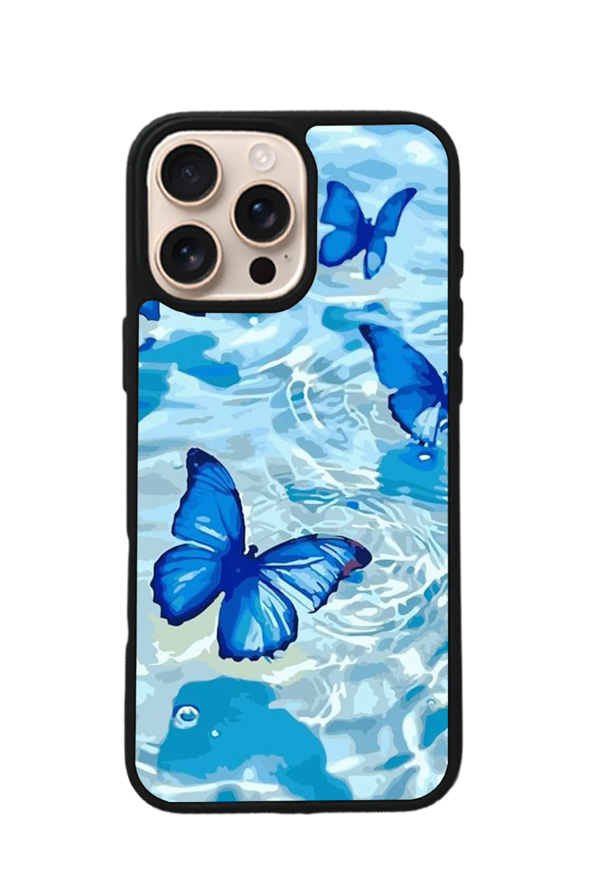 iPhone 14 Pro Max Uyumlu Kelebek Tasarımlı Glossy Premium Kılıf