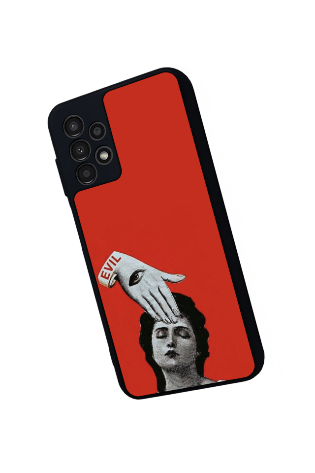 Samsung Galaxy A13 Uyumlu Kirmizi Tasarımlı Glossy Premium Kılıf