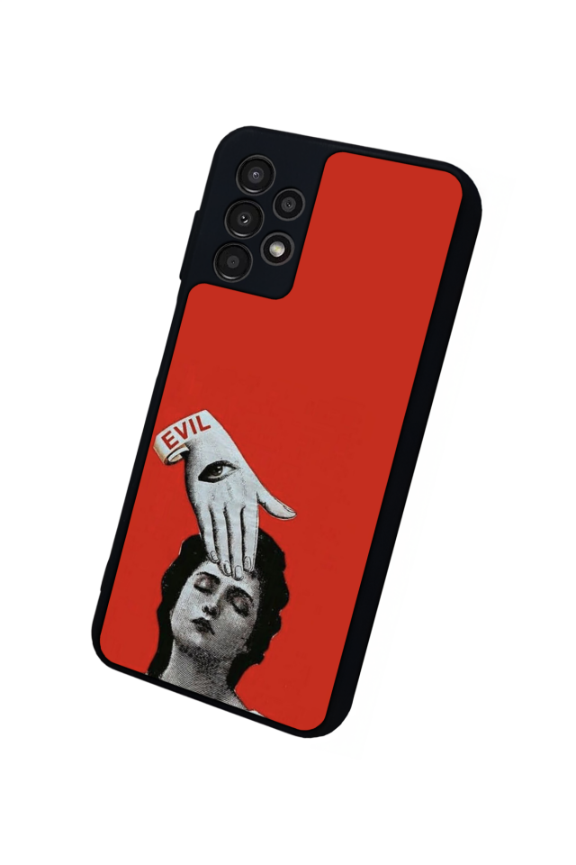 Samsung Galaxy A13 Uyumlu Kirmizi Tasarımlı Glossy Premium Kılıf