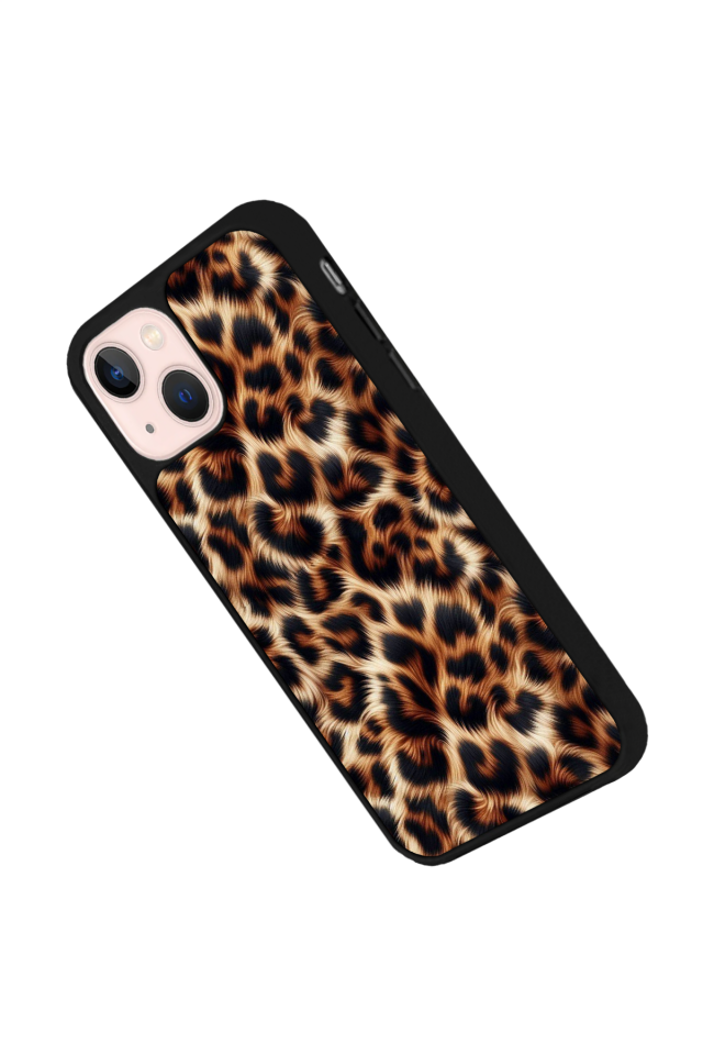 iPhone 15 Plus Uyumlu Leopar Tasarımlı Glossy Premium Kılıf