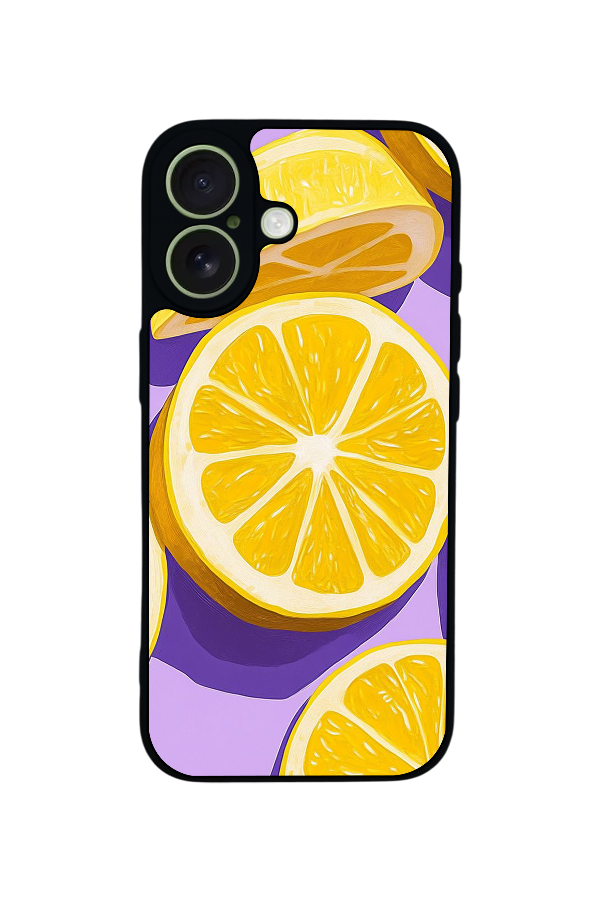 iPhone 17 Uyumlu Limon Tasarımlı Glossy Premium Kılıf