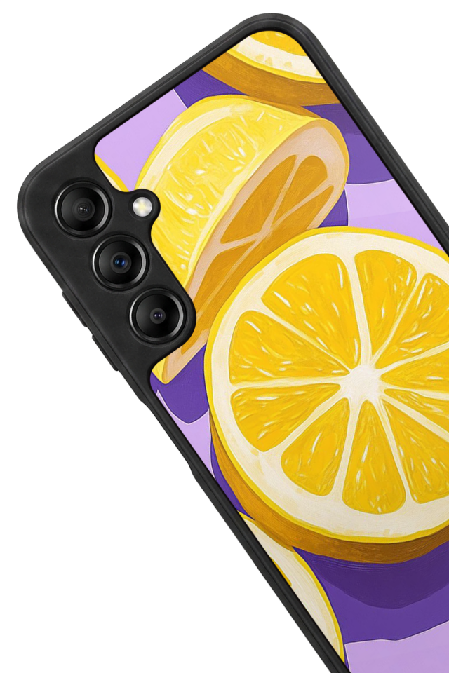 Samsung Galaxy A14 Uyumlu Limon Tasarımlı Glossy Premium Kılıf