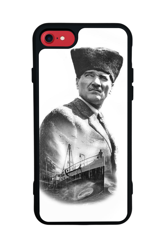 iPhone SE Uyumlu Mustafa Kemal Ataturk Tasarımlı Glossy Premium Kılıf