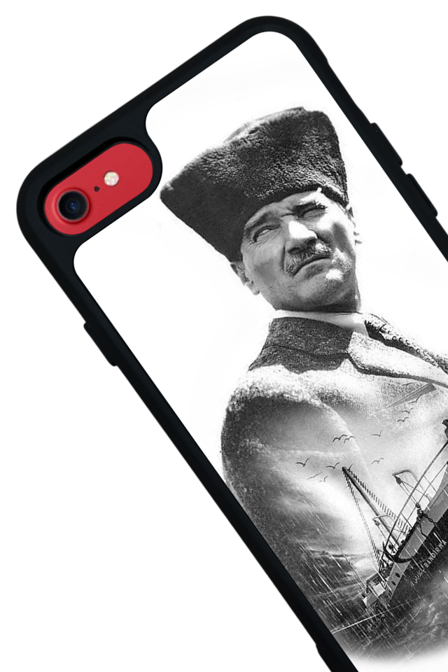 iPhone SE Uyumlu Mustafa Kemal Ataturk Tasarımlı Glossy Premium Kılıf