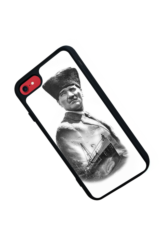 iPhone SE Uyumlu Mustafa Kemal Ataturk Tasarımlı Glossy Premium Kılıf