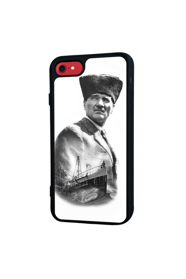 iPhone SE Uyumlu Mustafa Kemal Ataturk Tasarımlı Glossy Premium Kılıf