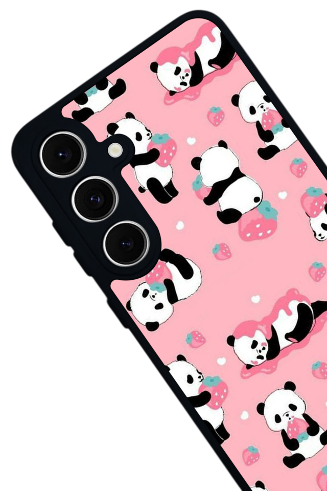 Samsung Galaxy A16 Uyumlu Panda Tasarımlı Glossy Premium Kılıf