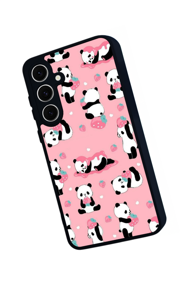 Samsung Galaxy A16 Uyumlu Panda Tasarımlı Glossy Premium Kılıf