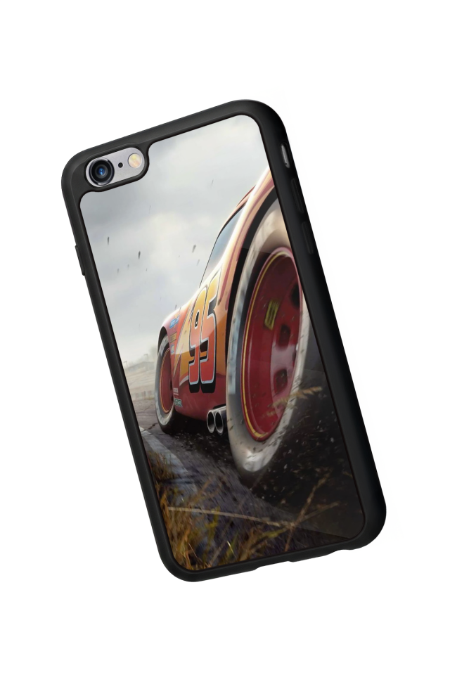 iPhone 6 Plus Uyumlu Şimsek McQueen Tasarımlı Glossy Premium Kılıf