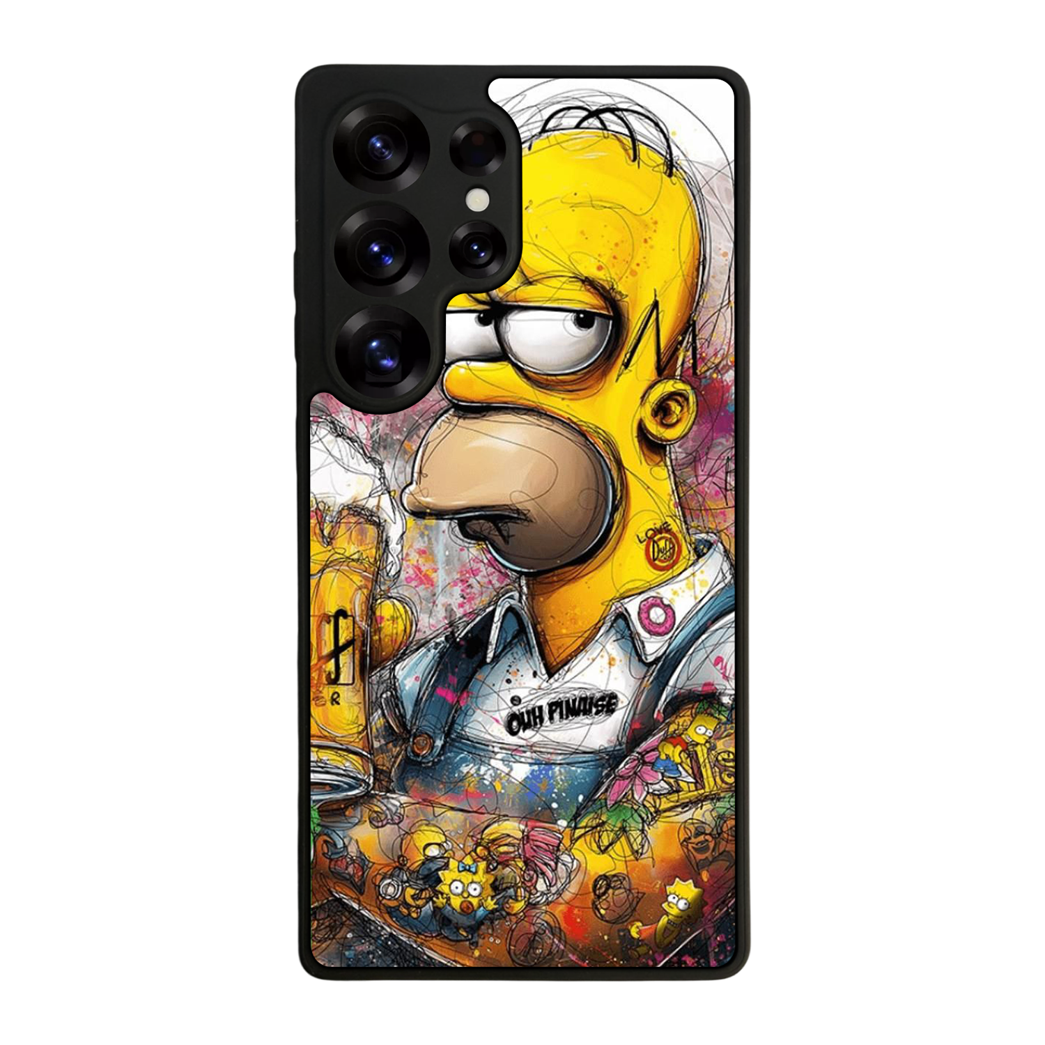 Samsung Galaxy S25 Ultra Uyumlu The Simpsons Tasarımlı Glossy Premium Kılıf