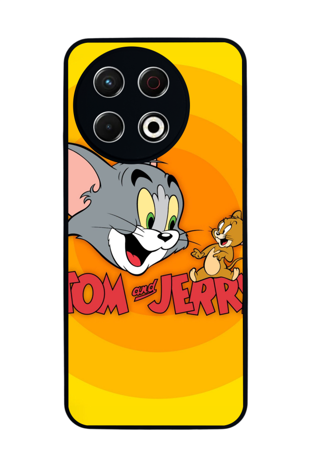Tecno Spark 30 Pro Uyumlu Tom And Jerry Tasarımlı Glossy Premium Kılıf