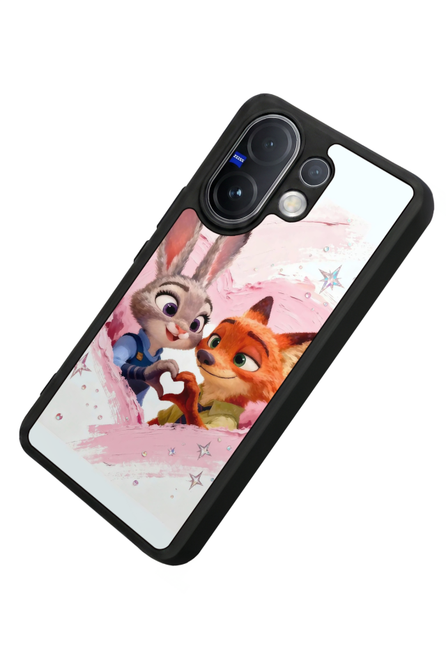 Vivo V60 Uyumlu Zootropolis Tasarımlı Glossy Premium Kılıf