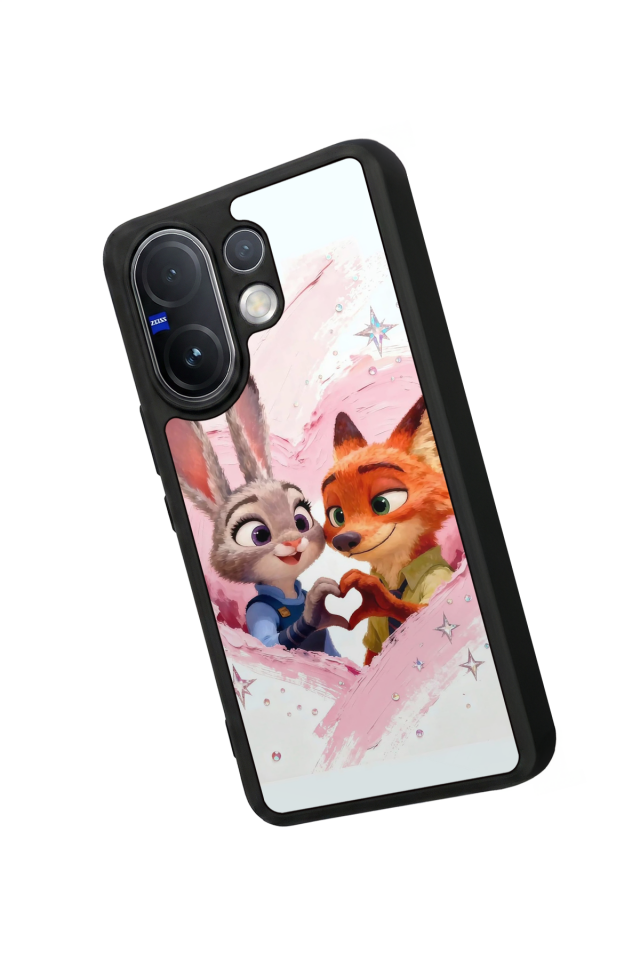 Vivo V60 Uyumlu Zootropolis Tasarımlı Glossy Premium Kılıf