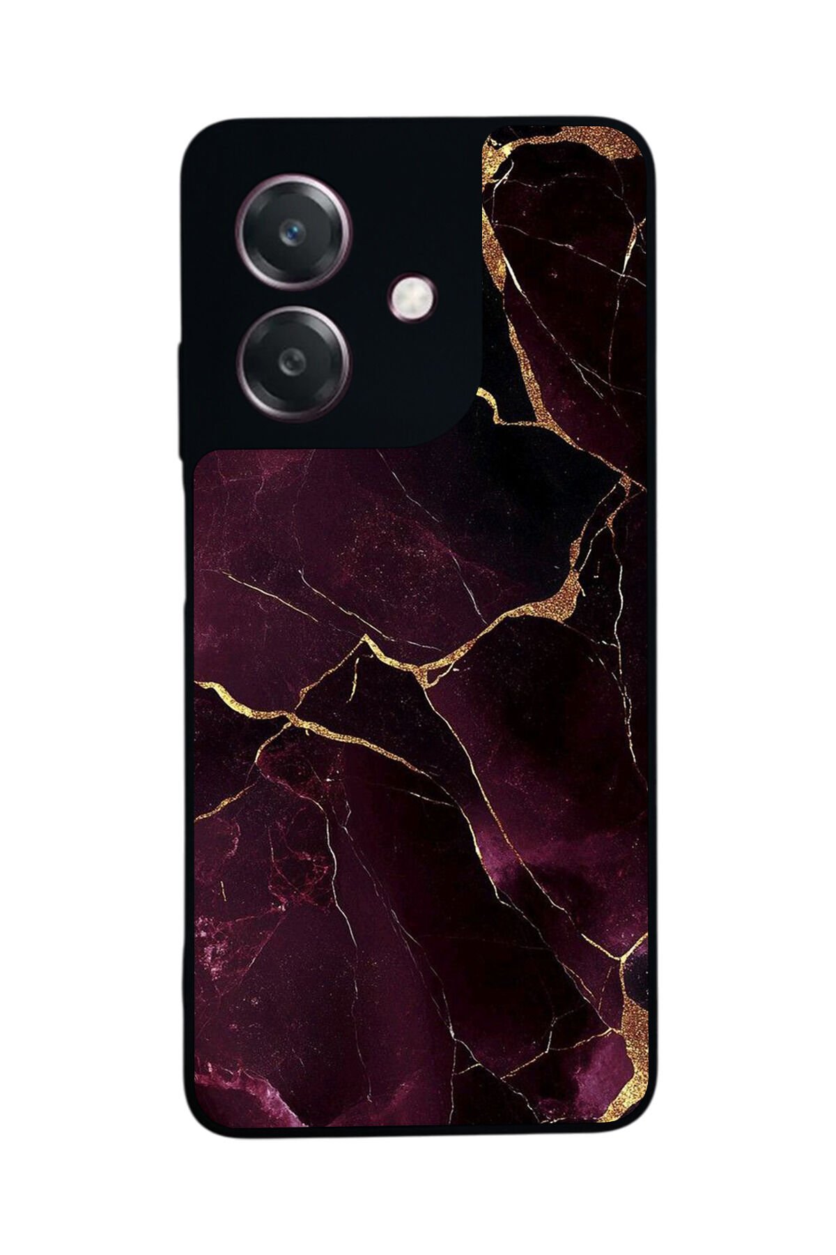 Oppo A3 5G Uyumlu Mermer Marble Tasarımlı Glossy Premium Kılıf