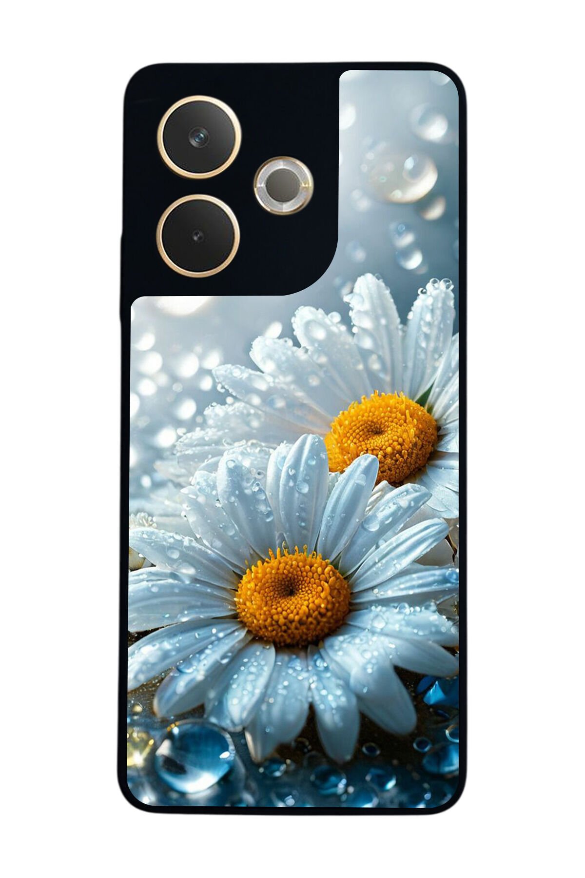 Oppo A5 Pro Uyumlu Cicek Tasarımlı Glossy Premium Kılıf