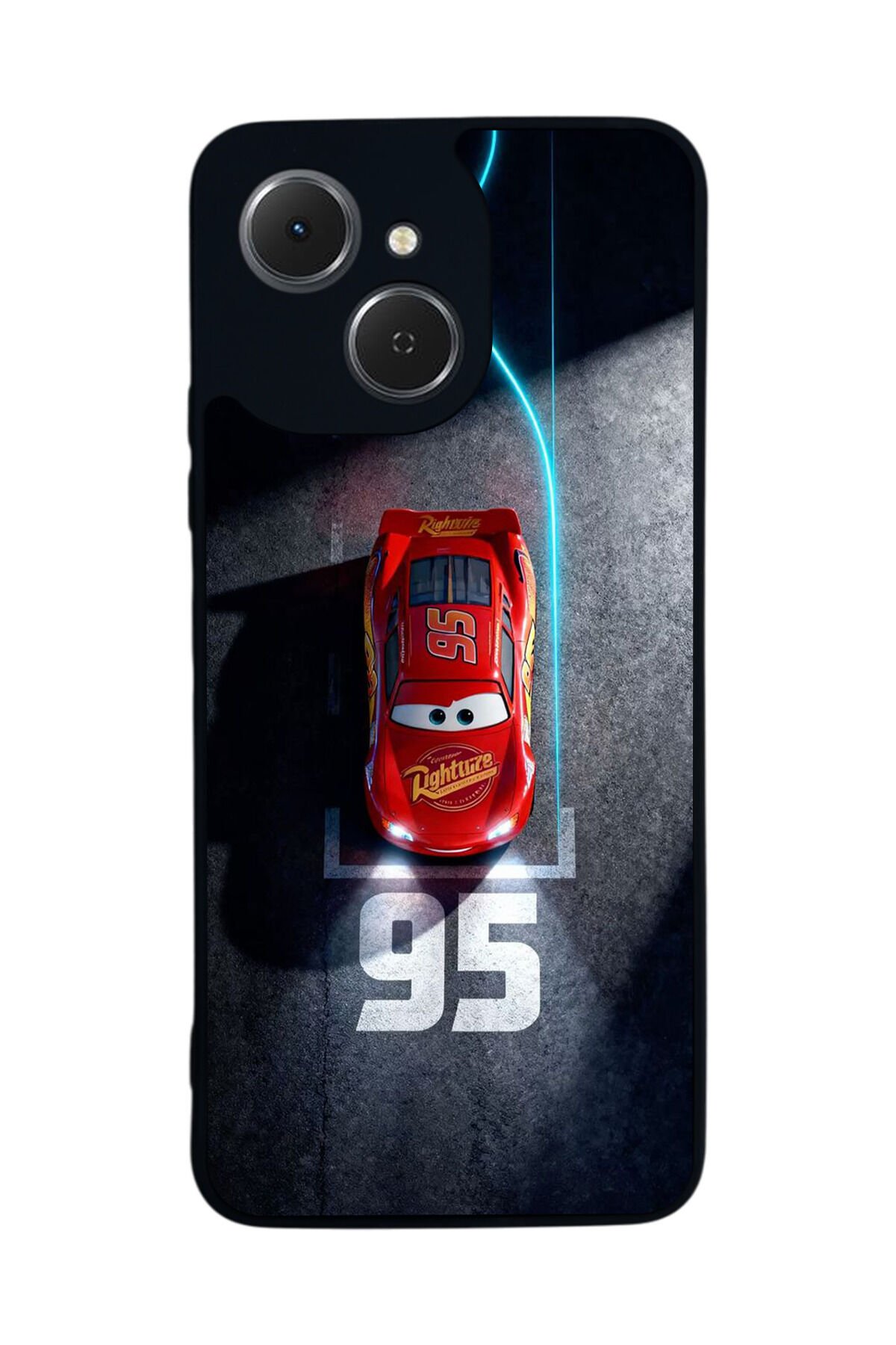 Tecno Spark 40C Uyumlu Şimsek McQueen Tasarımlı Glossy Premium Kılıf