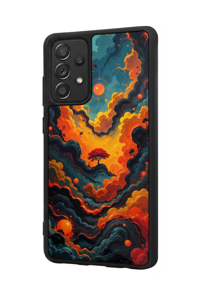 Samsung Galaxy A72 Uyumlu Abstract Tasarımlı Glossy Premium Kılıf