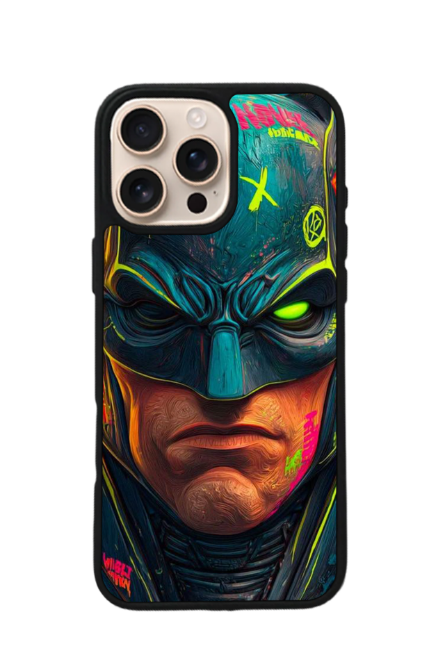 iPhone 15 Pro Uyumlu Batman Tasarımlı Glossy Premium Kılıf