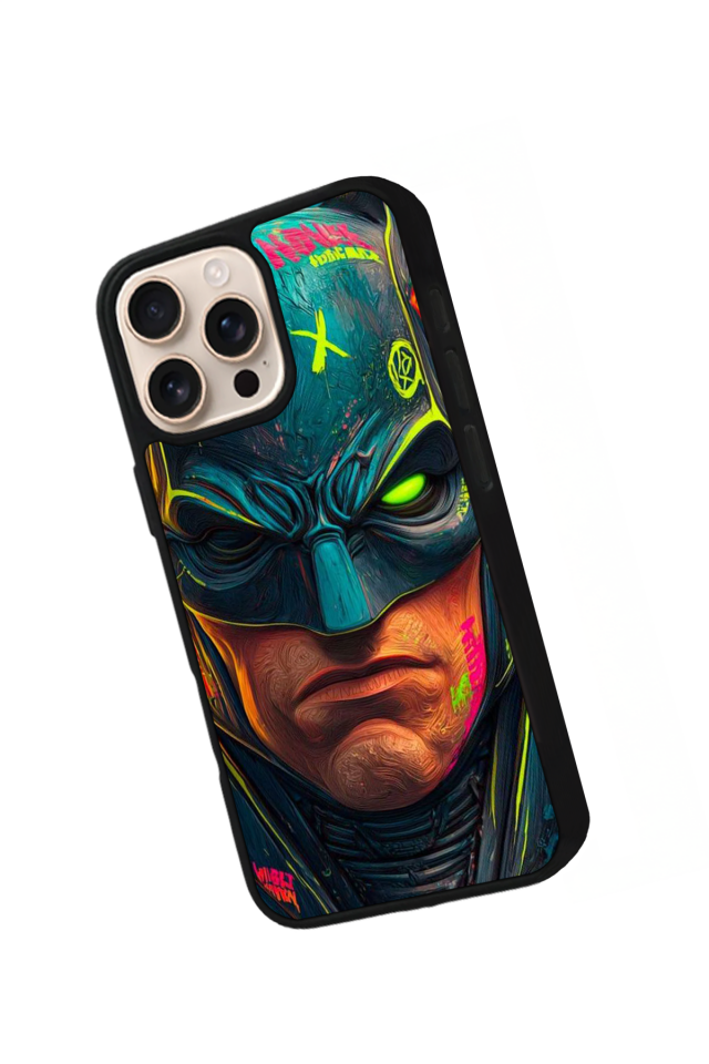 iPhone 15 Pro Uyumlu Batman Tasarımlı Glossy Premium Kılıf