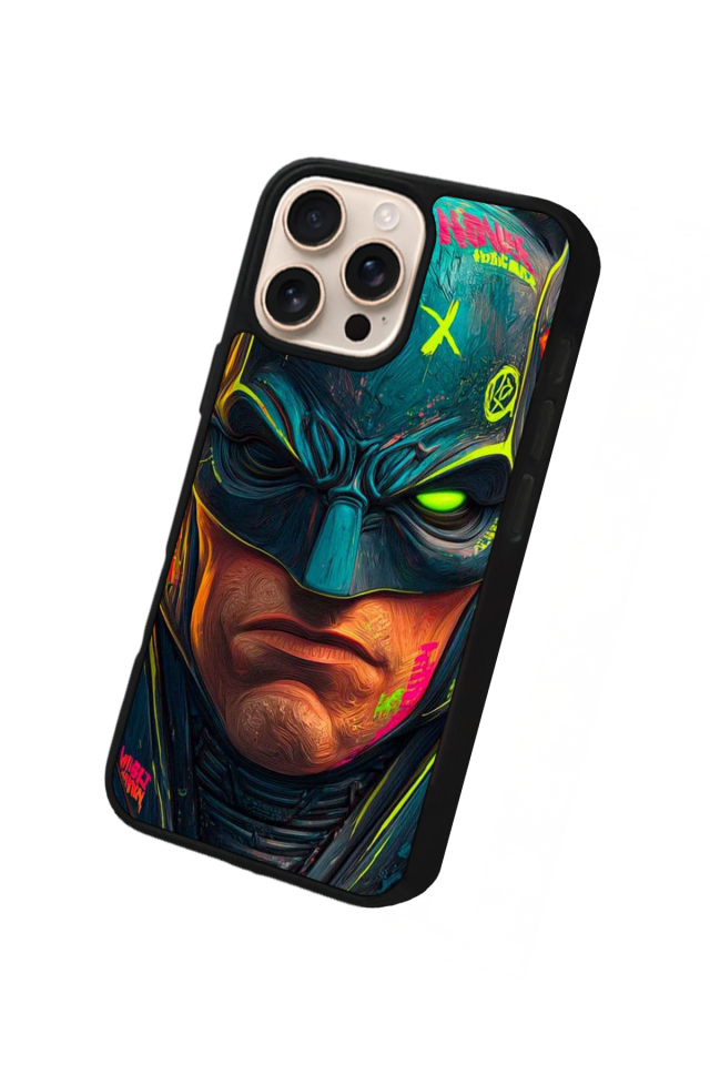 iPhone 15 Pro Uyumlu Batman Tasarımlı Glossy Premium Kılıf