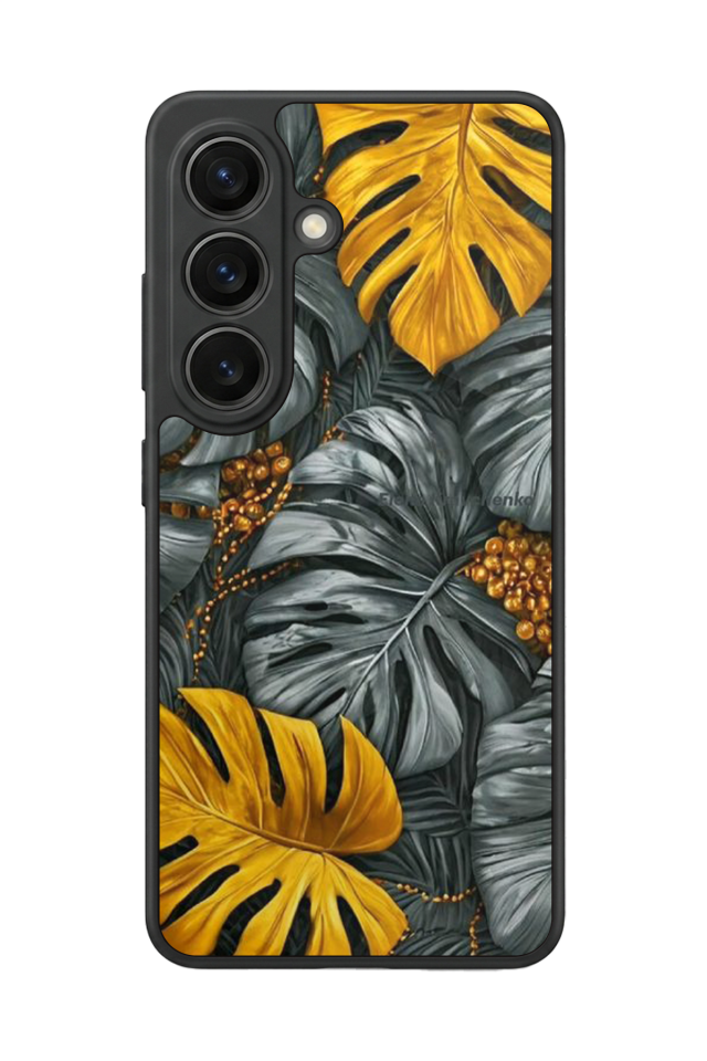 Samsung Galaxy S26 Uyumlu Botanik Tasarımlı Glossy Premium Kılıf