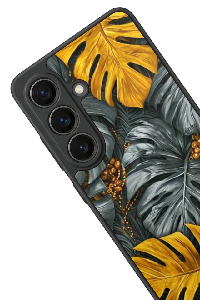 Samsung Galaxy S26 Uyumlu Botanik Tasarımlı Glossy Premium Kılıf