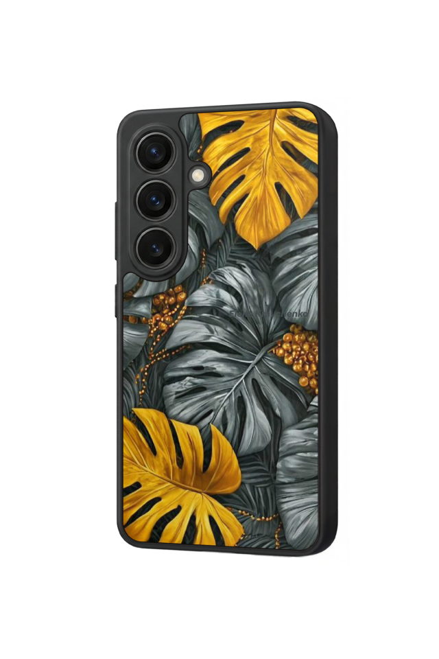 Samsung Galaxy S26 Uyumlu Botanik Tasarımlı Glossy Premium Kılıf